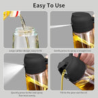 Oil Sprayer and Dispenser Bottle