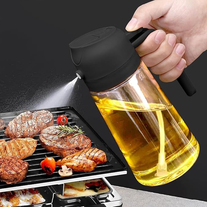 Oil Sprayer and Dispenser Bottle