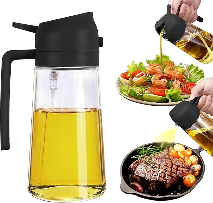 Oil Sprayer and Dispenser Bottle
