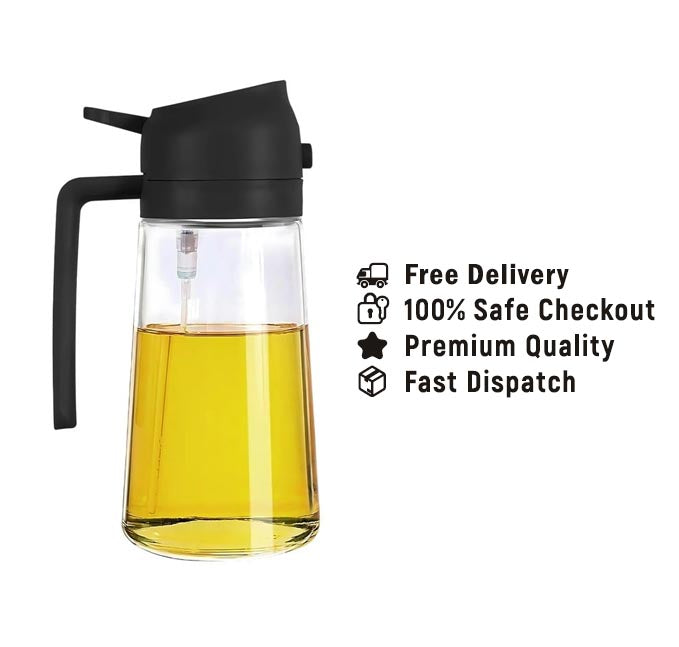 Oil Sprayer and Dispenser Bottle