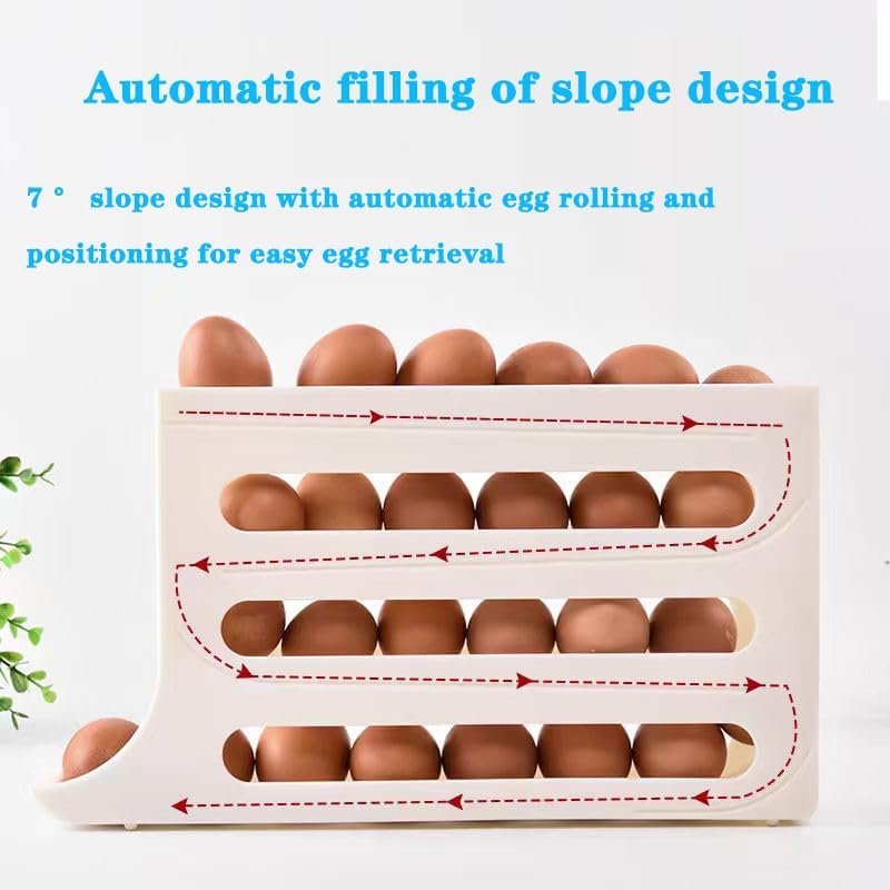 Automatic Rolling Egg Dispenser for Refrigerator